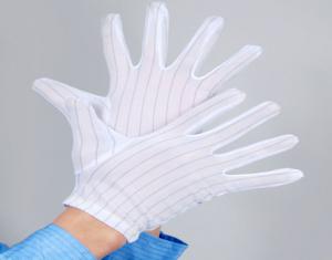 Working Safety Protective Hand Protection Gloves ESD Polyester Stripe