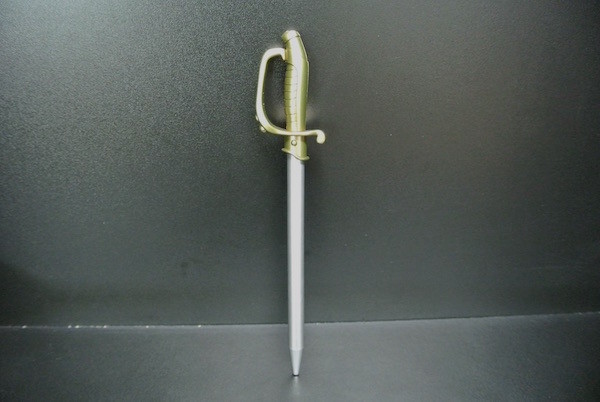 Sword Style Metal Ballpoint Pen , Customized Retractable Ballpoint Pen 18cm