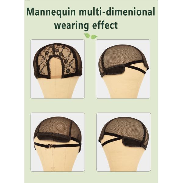 Non Toxic Not 21.1cm Heat Hair Weave Cap , U Shape Wig Cap Replacement