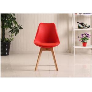 Quality Red Beech Legs Tulip Dining Chair for sale