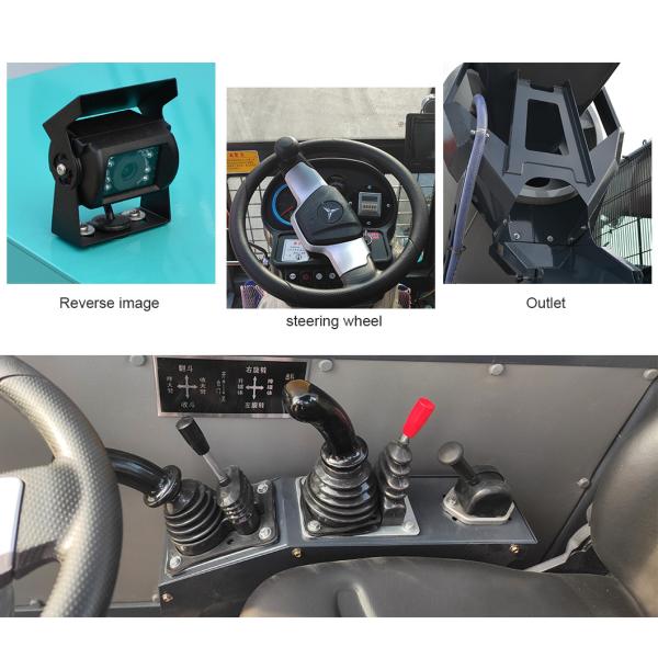 Blue 4*2 PLC Control Concrete Mixer Truck 0-14r/Min For Medium Sized Projects