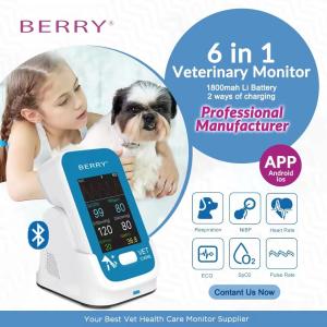 OEM Veterinary Patient Monitor Multiparameter Pet Health Monitor
