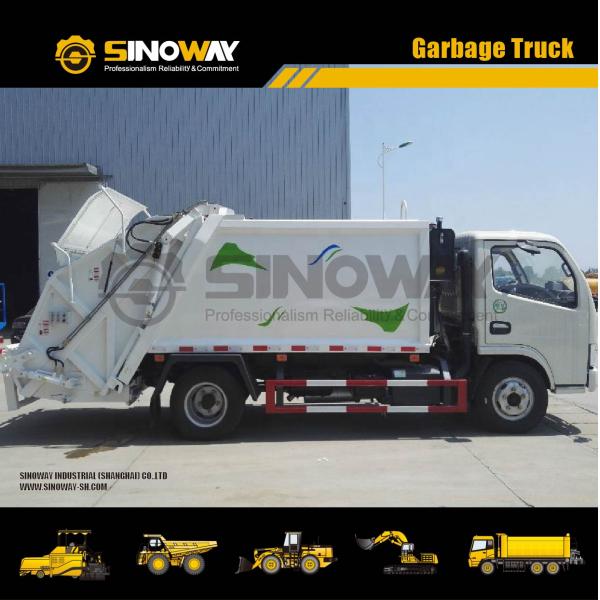 8.0m³ Hopper Capacity Garbage Collection Truck Mobile Trash Compactor Environment Protection