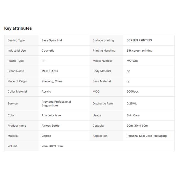 HDPE Soft Plastic Empty Sunscreen Lotion Bottle Packaging 20ml 30ml 50ml (MC-1401)