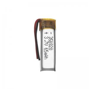 Quality Lithium Polymer Batteries 65mAh High Power 3.7 V Lipo Battery 350828 for sale