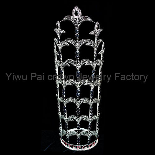 30 inch tall pageant crowns and tiaras large rhinestone crowns and tiaras custom your logo pageant crowns supplier