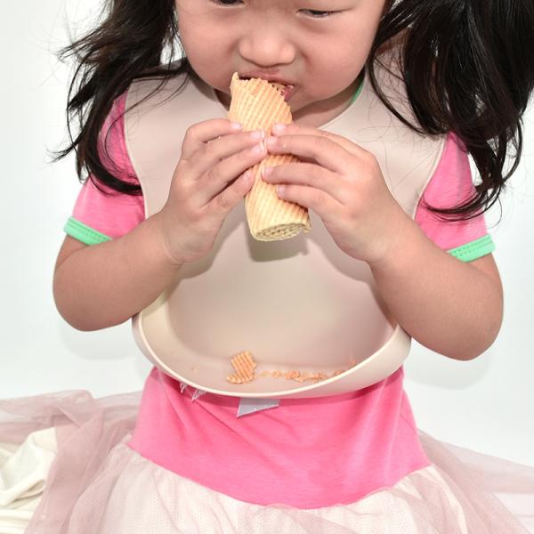 Purple Children'S Clothing Accessories Silicone Waterproof Feeding Bibs For Babies