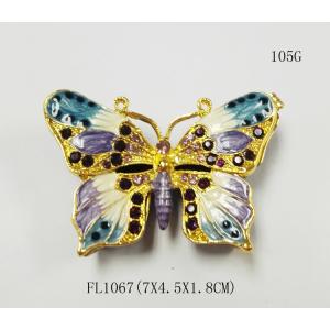 Quality Pewter wholesale Butterfly shape custom metal jewelry box for sale
