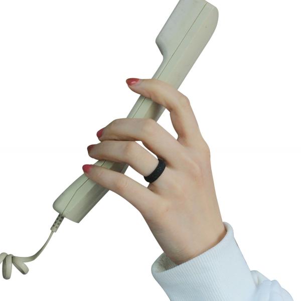 Breathable Fashion Unisex Silicone Wedding Rings 5.7mm Wide in Variety of Colors Geometric Shape for Anniversary