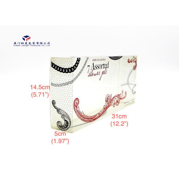 0.3mm Rigid PET Material Custom Printed Plastic Boxes For Gifts 31cmX5cmX14.5cm