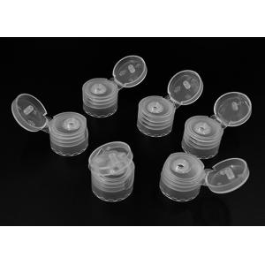 Translucent Plastic Flip Top Dispensing Caps Fully Tighten Non Leak