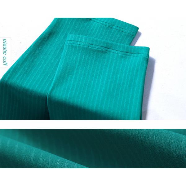 Rib Striped Ladies Yoga Tops Active Stretch Fitness Long Sleeve Yoga Crop Top