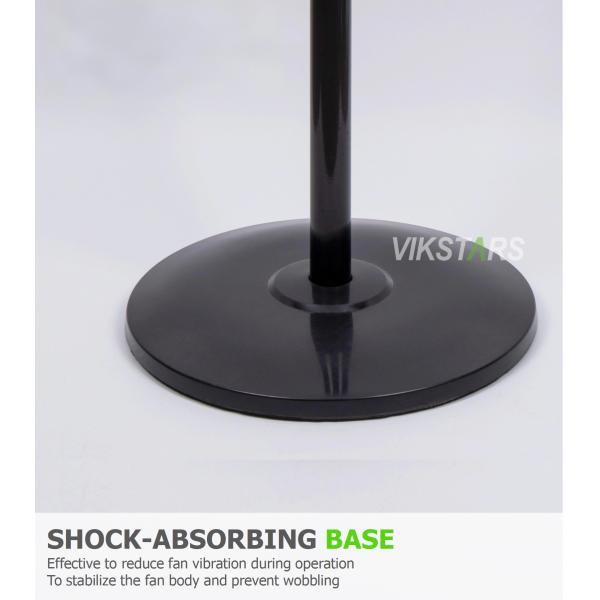 Hot Selling 5-blade 16-Inches Rechargeable Solar Standing Fan with LED Light with Panel and Battery Stand Floor Solar Fan