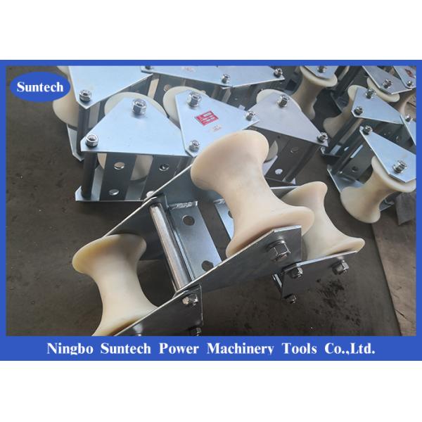 Stringing Tools Three Nylon Sheaves Cable Guide Roller For Underground Working