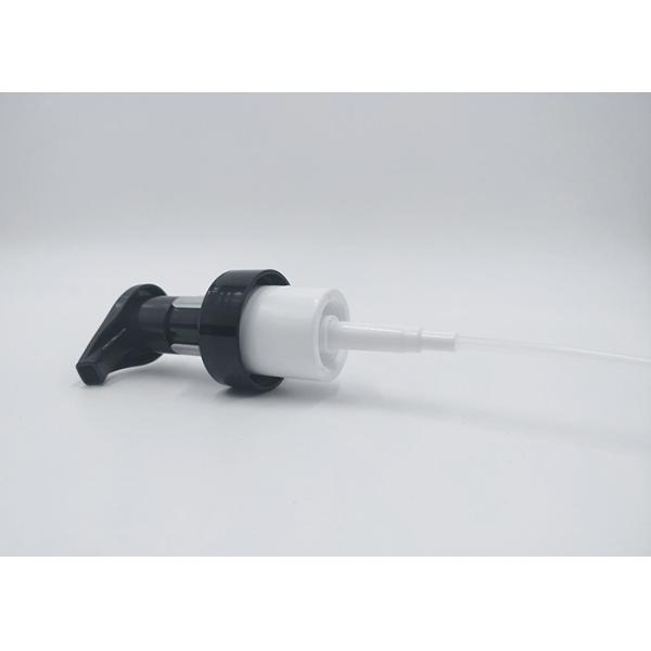 Black Color Mousse Bottle Pump , Cosmetic Foam Pump With Stainless Spring