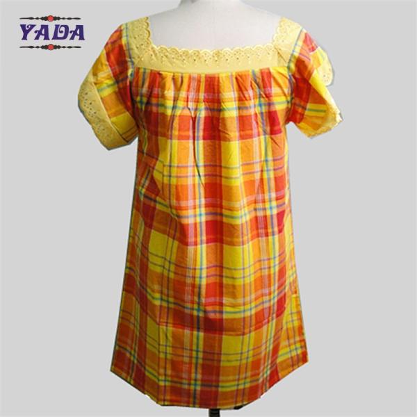 Ladies casual dresses office party plus size dress women with lace neck for wholesale