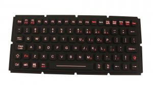 Quality IP67 Dynamic Sealed Silicone Industrial Keyboard For Ruggedized Computer / Laptop for sale