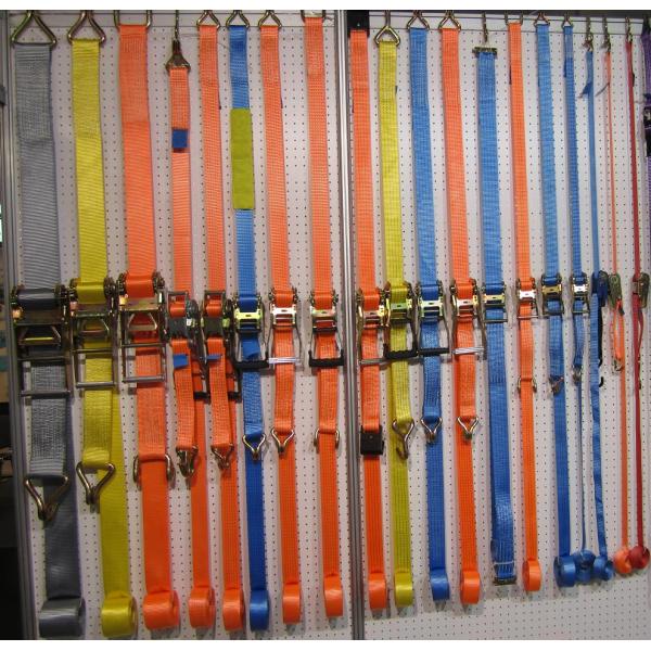 Load Securing Ratchet Load Straps , Tire Tie Down Strap 5000/ 10000 daN 75mm