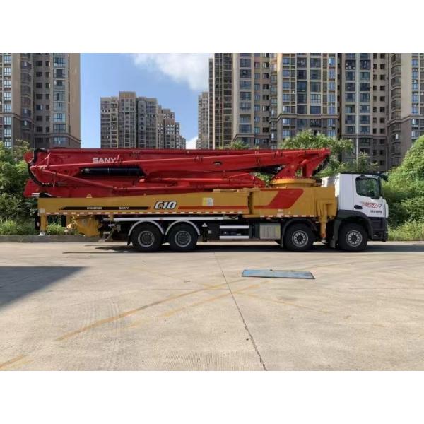 Original SANY Truck Mounted Concrete Boom Pump 62m With Benz Chassis