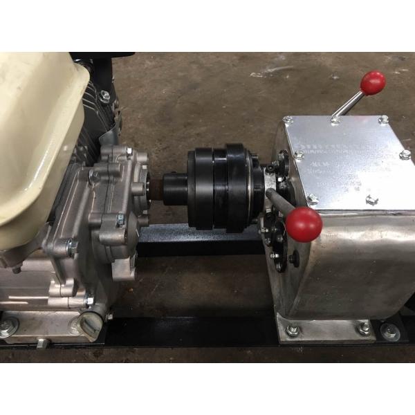 Steel Gas Engine Powered Winch 1 Ton With Axle Bar Driven Tranmission