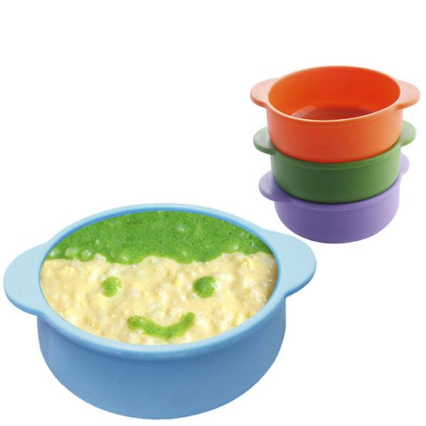 Food Grade Silicone Kids Bowls And Spoons Cute Silicone Baby Feeding Tool Soft Safe Silicone Baby Spoons And Bowl
