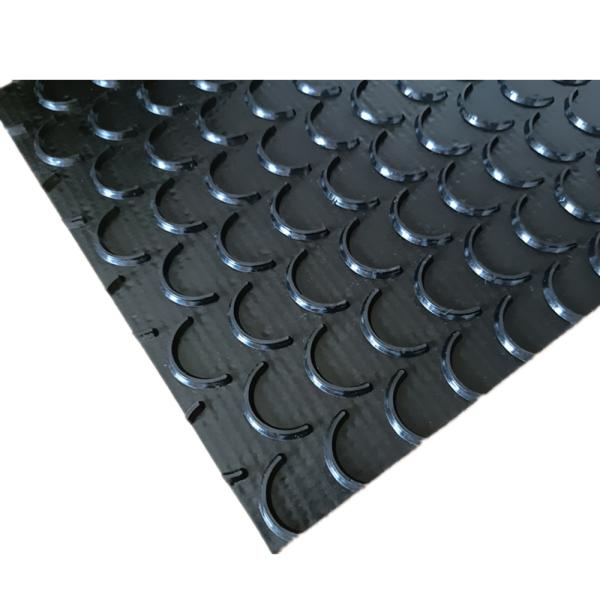 3mm Thickness Black Crescent Moon Design Anti-static PVC Conveyor Belt for Food Industry