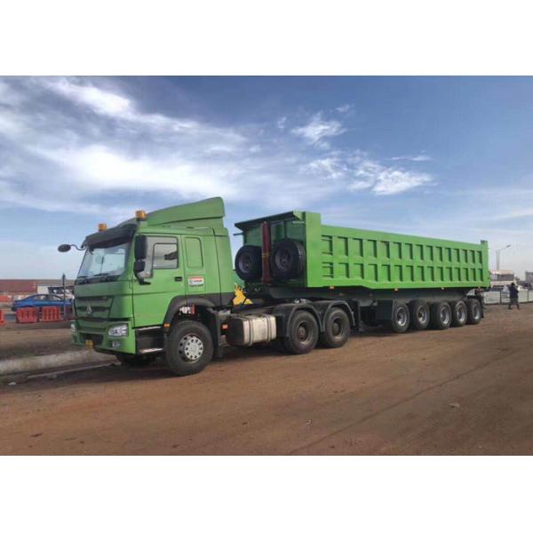 Comfortable Dump Tipper Semi Trailer / Compact Structure Semi Dump Trailers