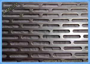 Quality Galvanized Steel Slotted Hole Perforated Metal Cladding Panels Corrosion Resistant for sale