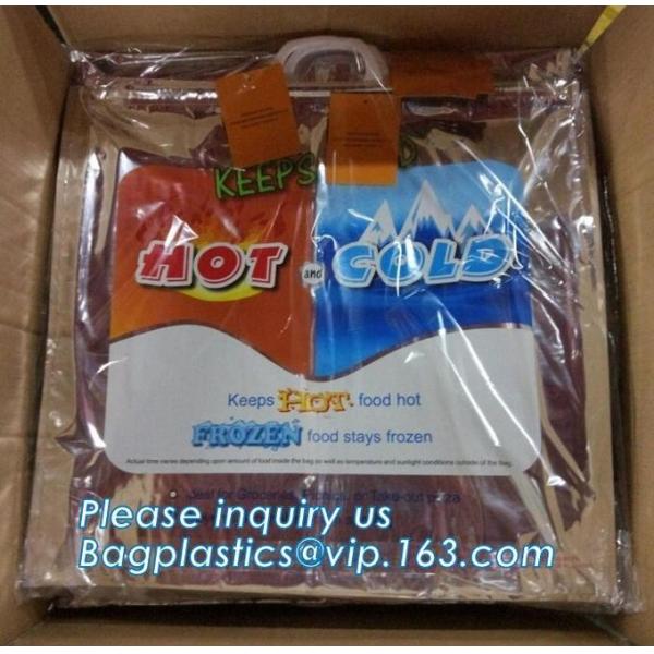 Aluminum Foil Food Use Disposable Cooler Bag Insulated Thermal Bag Organizer Storage Frozen Lunch Bag bagease bagplastic