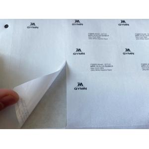 China Satin Cloth Hot Melt Glue 140GSM Blank Fabric Labels on sale