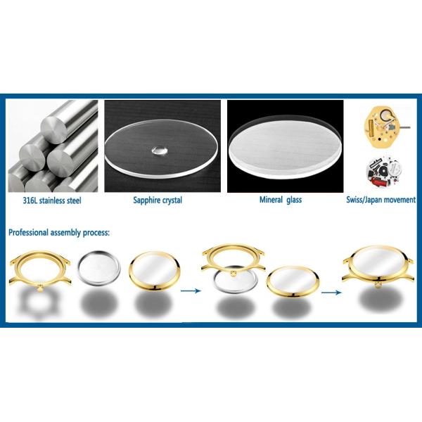 Big Face Stainless Steel Wrist Watch For Men 5ATM Multifunction