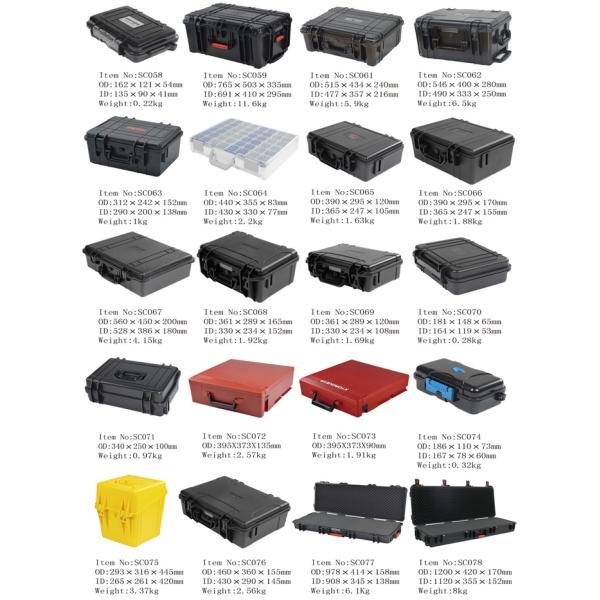 Six Watches Water Resistant Watch Box Black Plastic