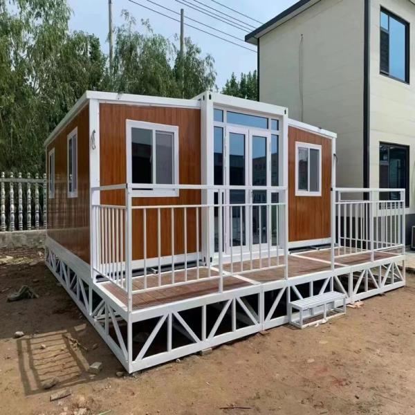 40 Ft Expandable Mobile Home with 2 Bedroom Expanding Container House and Steel Door