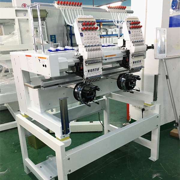 WONYO 2 Head Computer Monogram Cap T-shirt Flat Embroidery Machine Price for Nigeria