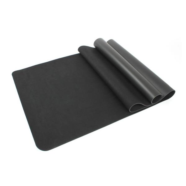 Premium Natural Rubber Bottom PU Leather Top Yoga Mat