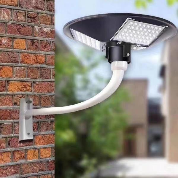 120w 200w ufo power all in one solar garden light lifepo4,outdoor pathway yard black solar garden light decorative