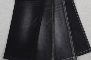 Quality 70/71 10.5 Once 100% Cotton Black Denim Fabric For Jeans for sale
