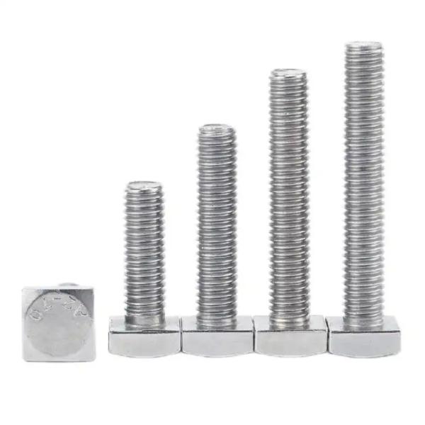 2205 2507 Super Duplex Stainless Steel Square Head Bolts M8 30mm Mirror Polishing
