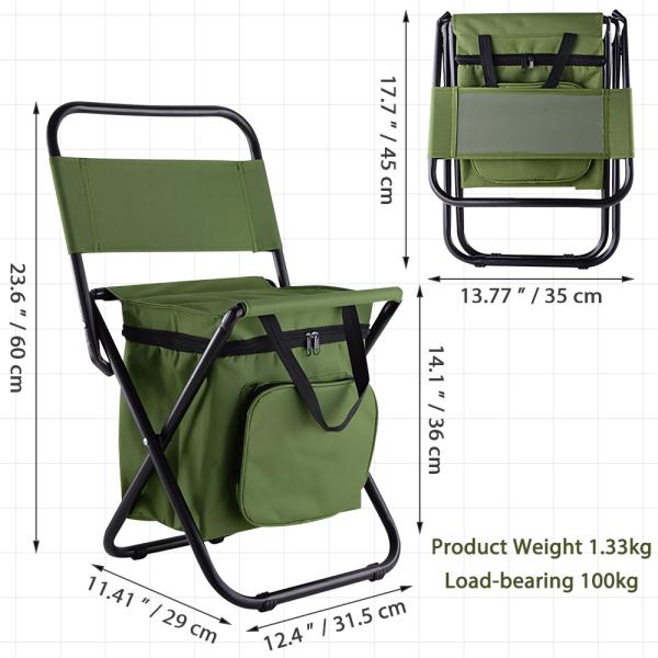 PVC Coating Anti Tear 1.33kg Outdoor Camping Chair