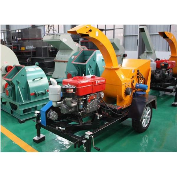 Tree Branch Timber Wood Crusher Chipping Machine Mobile Diesel