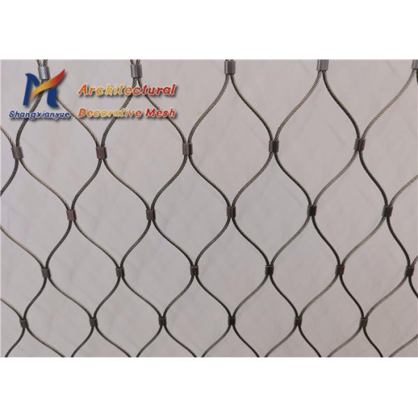 Ss304 7 X 19 Wire Rope Mesh Pedestrian Bridge Protection Safety Cable Nets