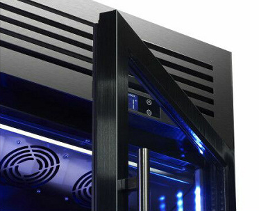 Full 304 200 Bottles Stainless Steel Wine Fridge Commercial Cooler Cabinet