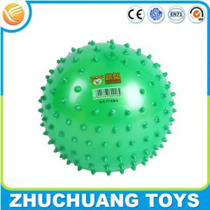 Quality 10cm plastic inflatable spiky sensory balls toys for sale