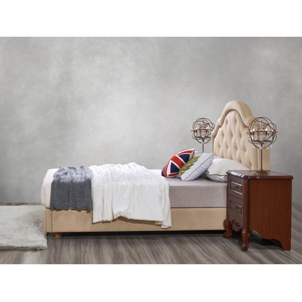 Leather Upholstered Headboard Custom Bed in hotel Guestroom king and queen size bedroom Wooden bed in High quality