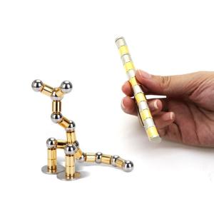 Quality multifunction Magnets Stylus Stress Reducer Relief Toy creative fidge diy think in metal ball pen magnetic polar Pen kit for sale