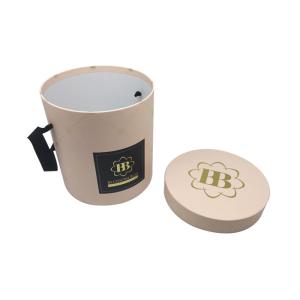 Luxury Velvet Flower Round Ardboard Packaging Tubes Containers With Lids