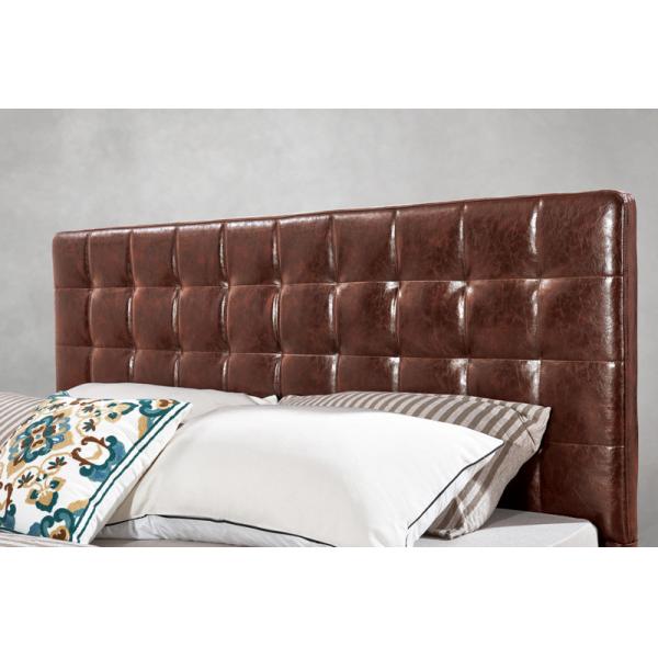 Leather Upholstered Headboard Custom Bed in hotel Guestroom king and queen size bedroom Wooden bed in High quality