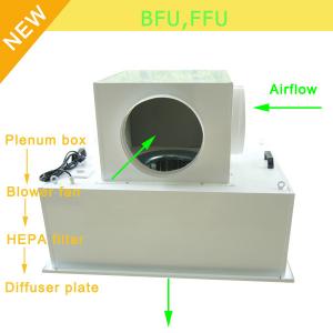 Quality Low Noise 65bBA Clean Room Blower Fan Filter With Large Airflow 0.35 - 0.75m/S Speed for sale