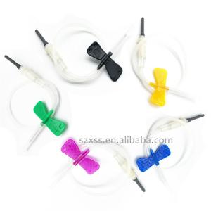 Quality Hospital Blood Draw Butterfly Needle Safety With Luer Adapter for sale
