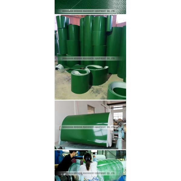 Anti Static Rubber Conveyor Belt PVC Green Conveyor Beltings Flat Surface